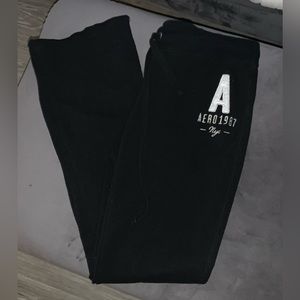 Donated.Aero sweat pants, slim fit w/flare bottoms. Closet is closing.